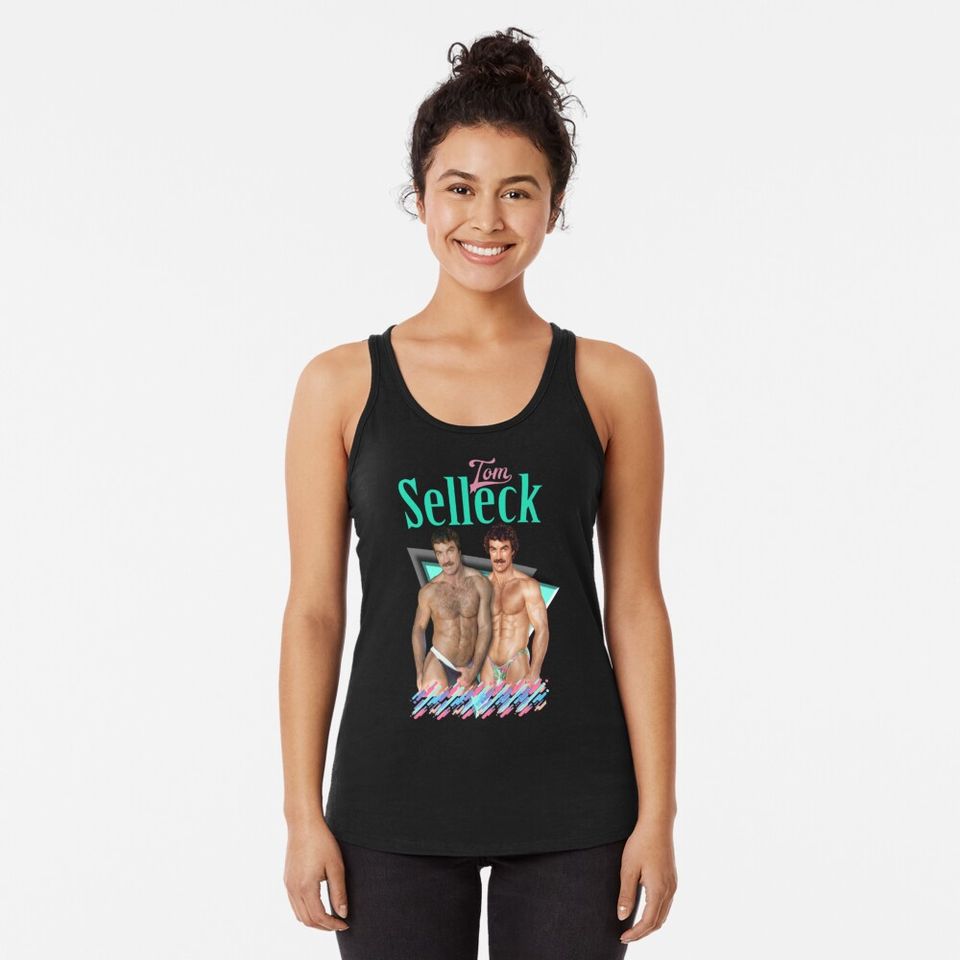 Tom Selleck Racerback Tank Top