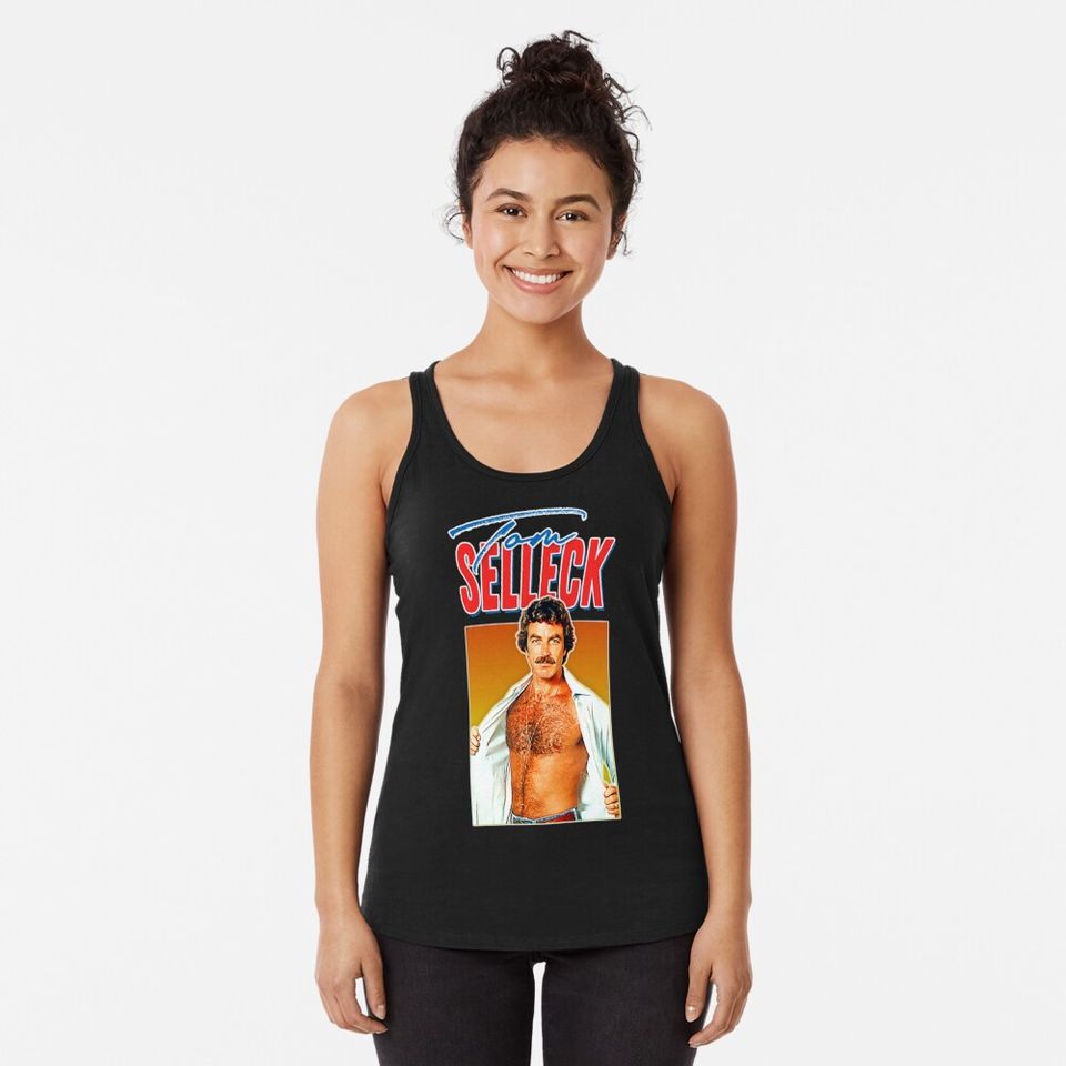 Tom Selleck Racerback Tank Top