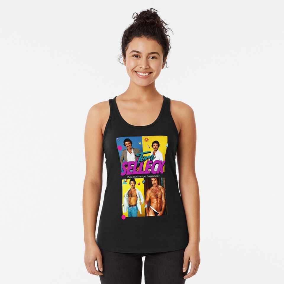 Vintage Tom Selleck Racerback Tank Top