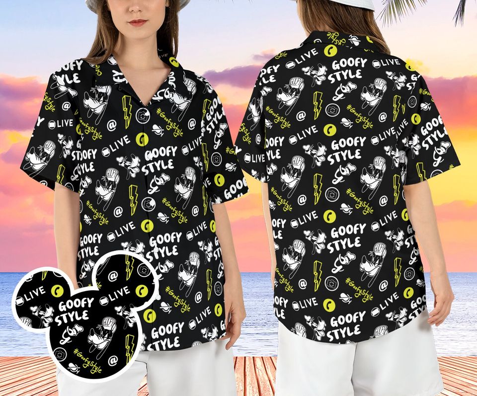 Goofy Style Hawaiian Shirt, Goofy Dog Hawaii Shirt, Goofy Dog Summer Aloha Shirt, Disneyland Goofy Button Up Shirt, Goofy Vacation