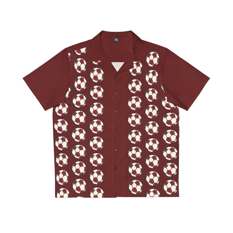 Ball of Thorns Hawaiian Shirt, Rockabilly Button-up, 1950s 1960s style