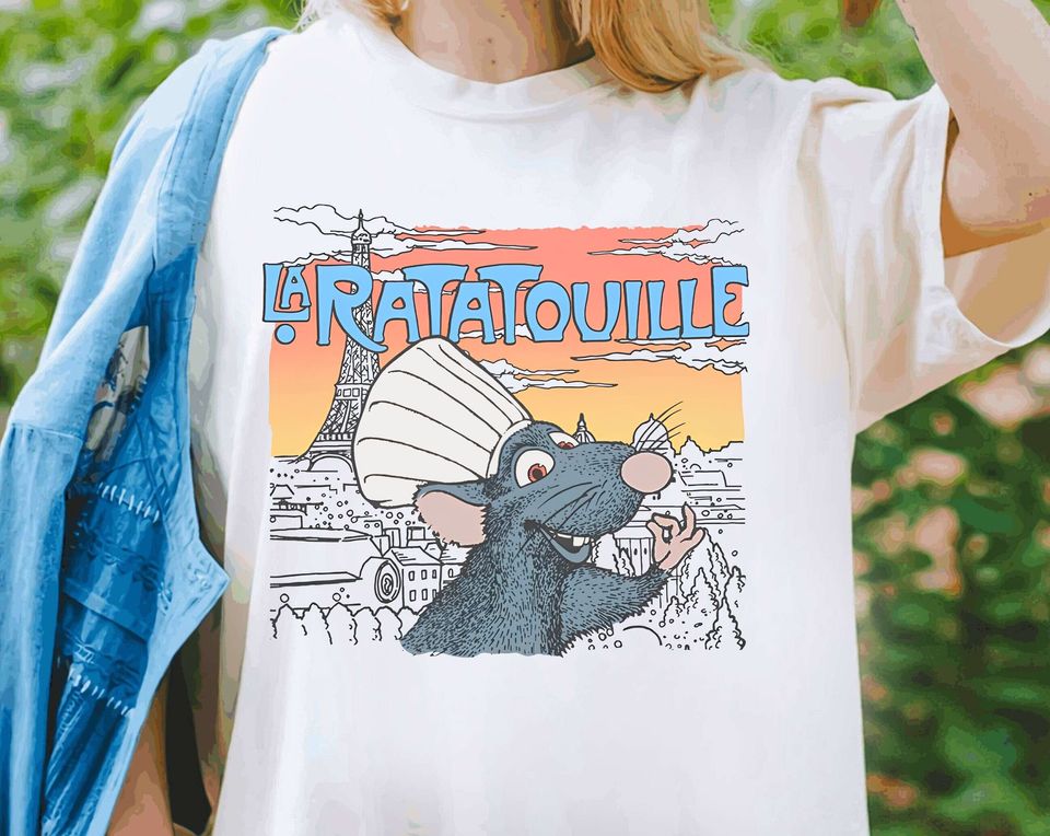 Vintage Disney Remy's Ratatouille Shirt, Little Chef Anyone Can Cook T-Shirt