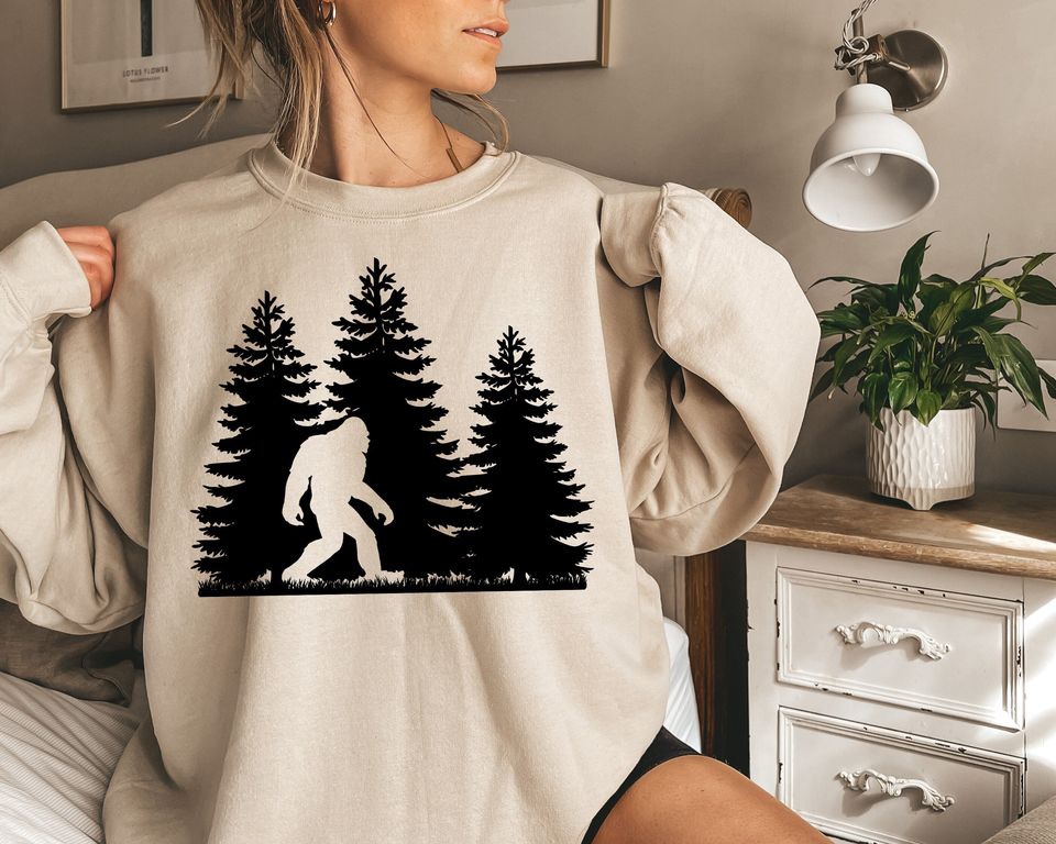 Bigfoot Shirt Sweatshirt, Bigfoot Sweatshirt, Sasquatch Shirt Sweatshirt