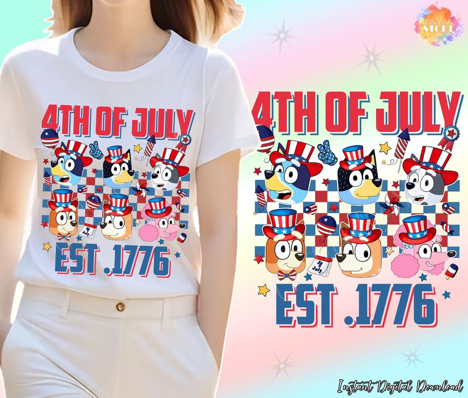 Blueydad Family 4th Of July Shirt, Happy 4th Of July Shirt, Holiday America Shirt