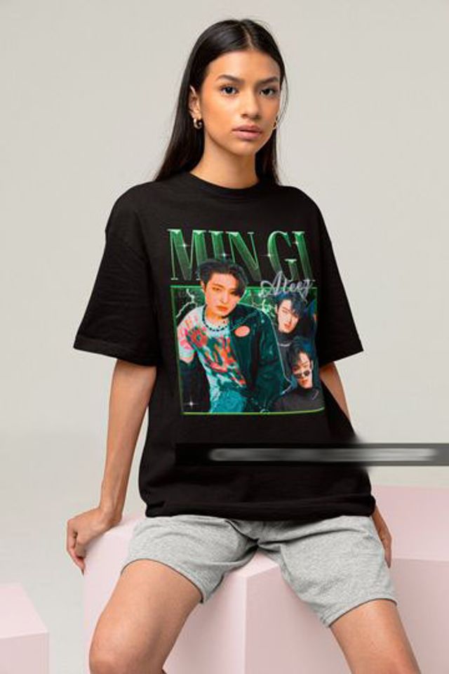 ATEEZ Mingi Retro Classic T-shirt - Kpop Bootleg Tee - Kpop Gift for her or him - Kpop Merch - Ateez Atiny Tee