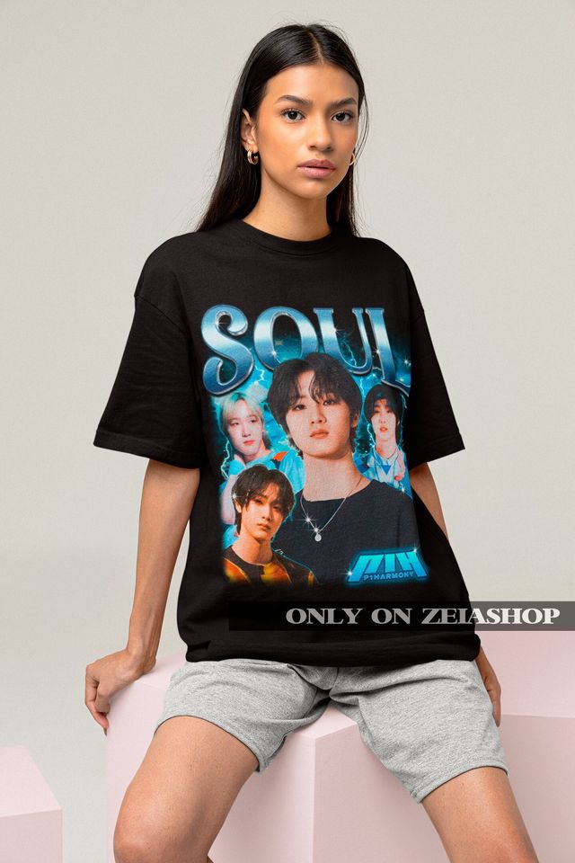 P1Harmony Soul Retro Bootleg Tee - Kpop T-shirt - Kpop Merch - Kpop Gift for her or him - P1Harmony Retro 90s Shirt