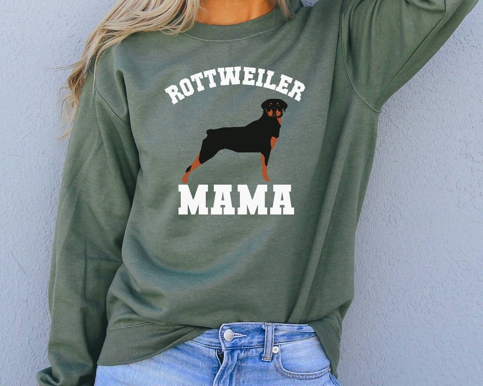 ROTTWEILER MOM Sweatshirt, Dog Mom Sweatshirt