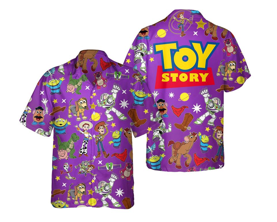 Retro Toy Story Group Characters Hawaiian Shirt
