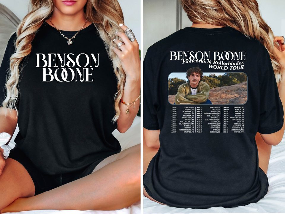 Benson Boone T-Shirt, Benson Boone Tour Merch, Vintage Concert Tee