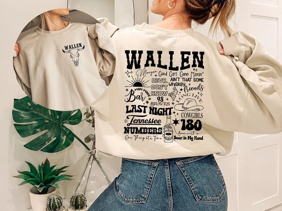 Vintage Wallen Country Music Sweatshirt, Vintage Concert Sweatshirt