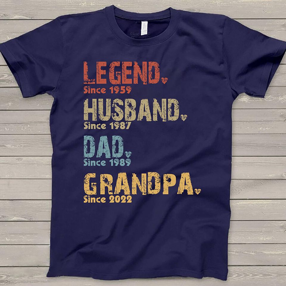 Personalized Legend Husband Dad Grandpa Shirt, Apparel For Grandpa, Best Shirt For Papa, Father's Day Gift, Birthday Gift