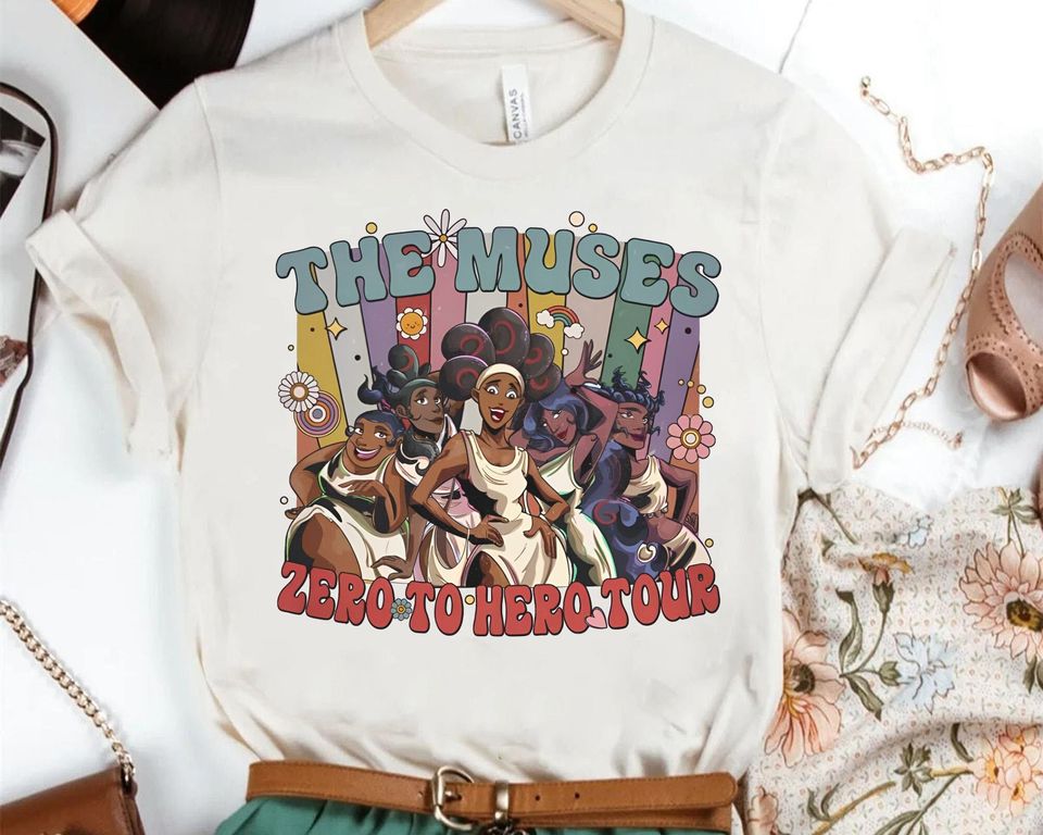 Vintage The Muses Zero To Hero Tour Shirt, Disney Hercules Retro T-shirt