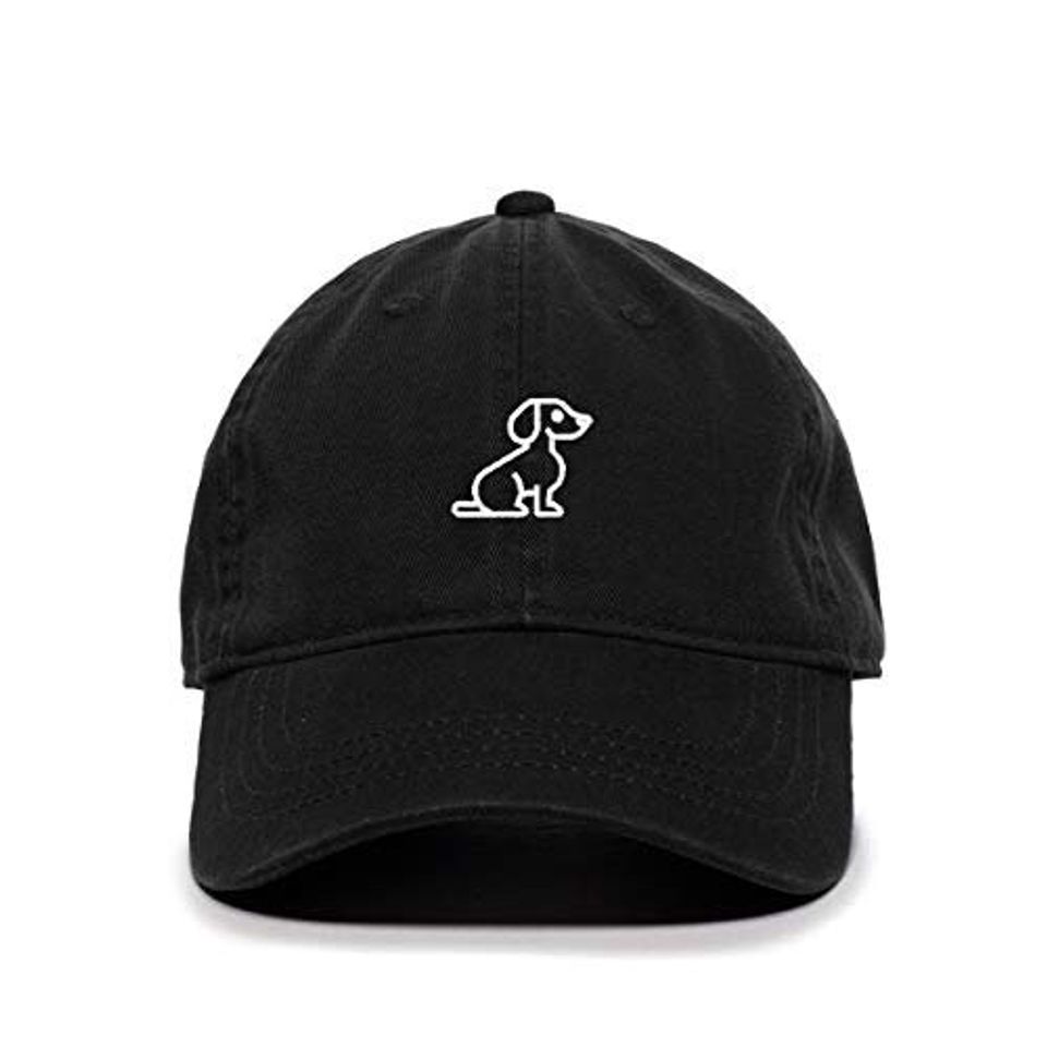 Dog Baseball Cap Embroidered Cotton Adjustable Dad Hat