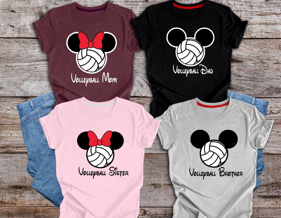 Disney Volleyball Shirt, Disney Family Matching Shirt