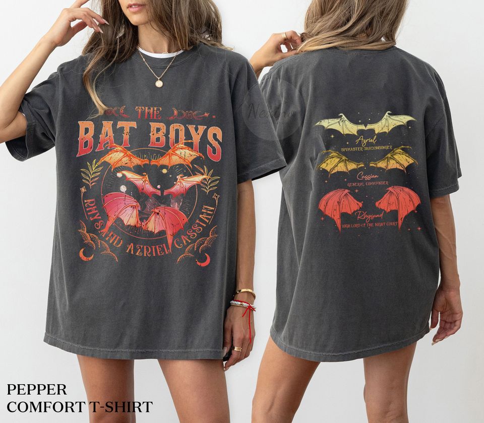The Bat Boys Comfort Color T-shirt, Vintage T-Shirt for Women