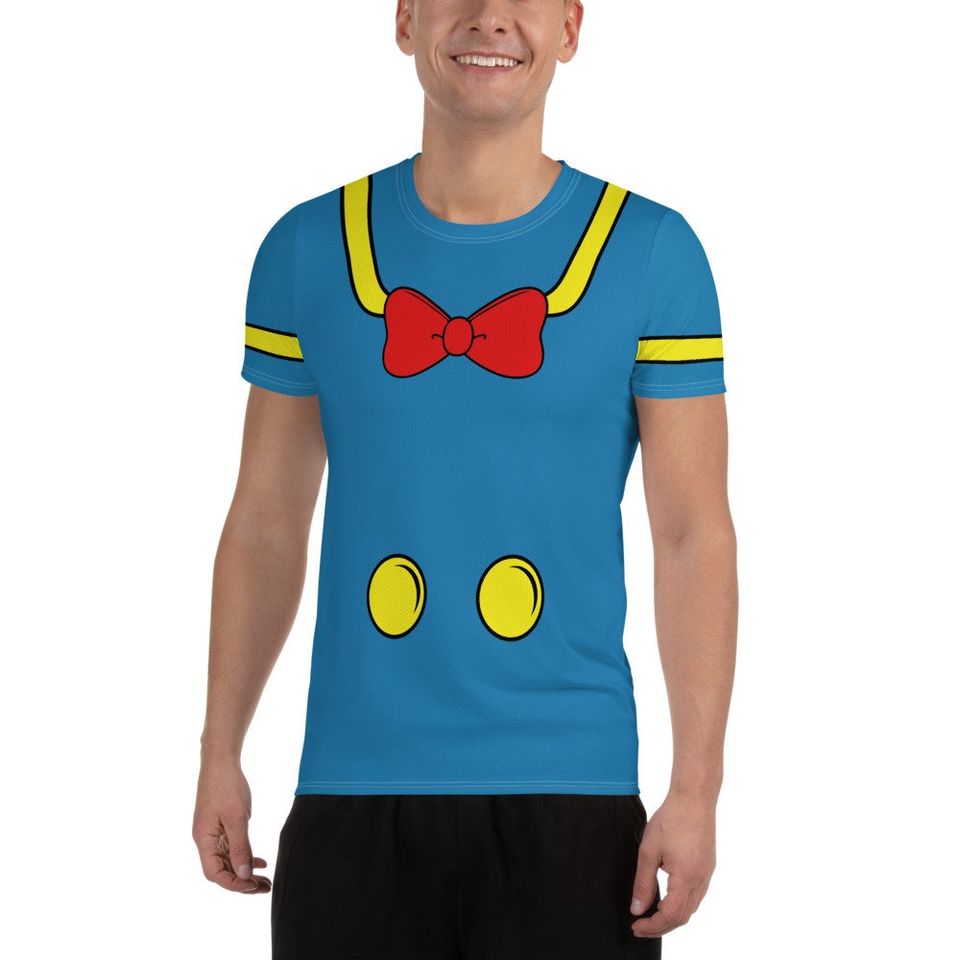Magical Duck Running Costume Men's Athletic T-shirt