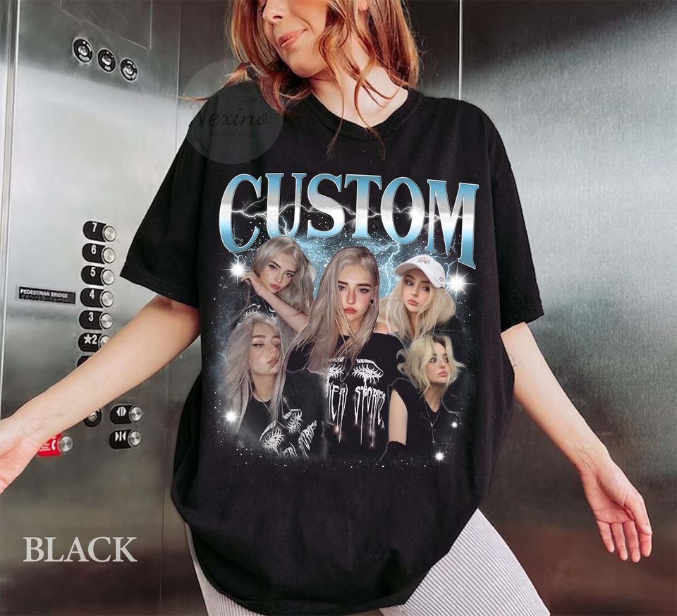 Custom Photo - Vintage Graphic 90s T-shirt
