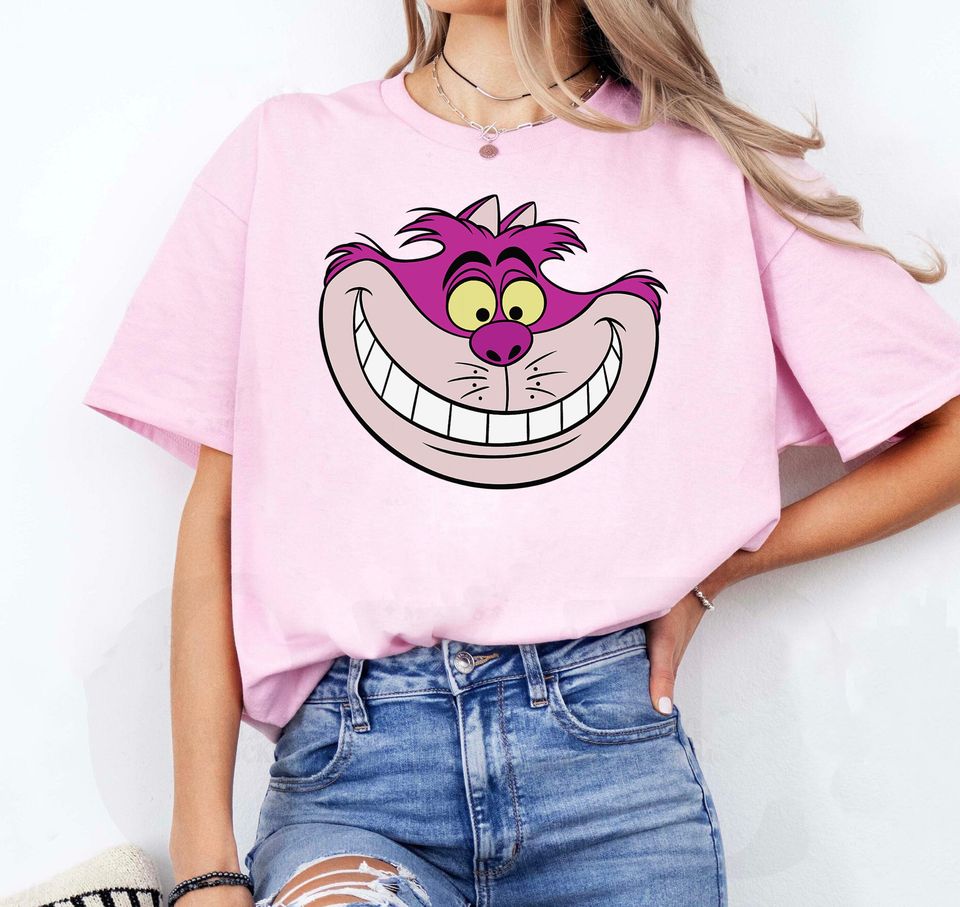 Disney Alice in Wonderland Cheshire Cat Grin Shirt, Disney Family Matching Shirt
