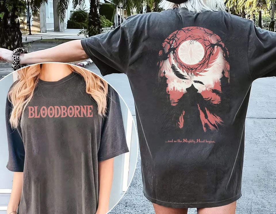 Bloodborn The Hunters Shirt, Vintage Bloodborne Shirt, Trendy Tee, Gift For Men Women