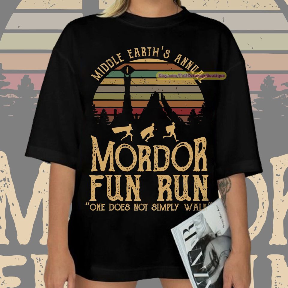 Mordor Fun Run Shirt, Middle Earth's Annual Mordor Fun Run Shirt