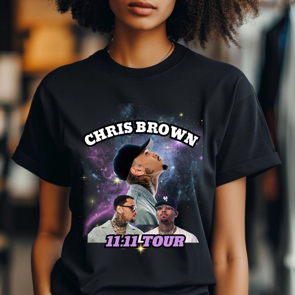 Chris Brown TShirt, 11:11 Tour Chris Brown Fan Shirt