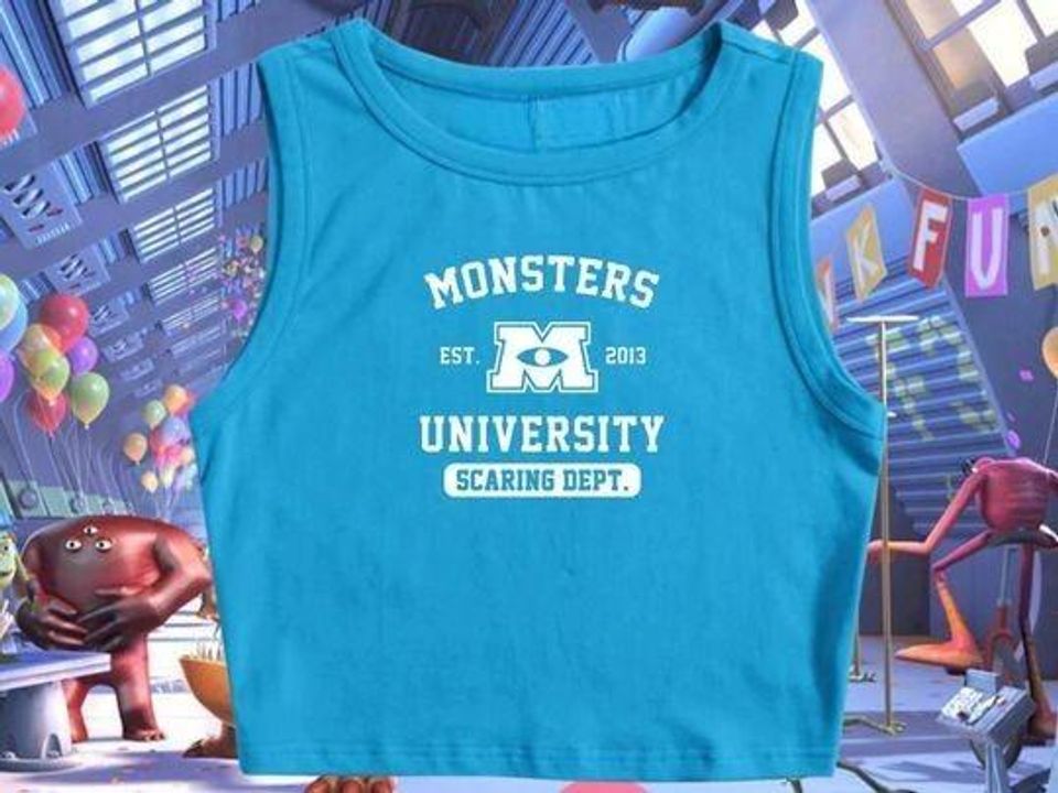 Monsters Inc Inspired Crop Tank | Disney Vacation Shirt | Sully Shirt