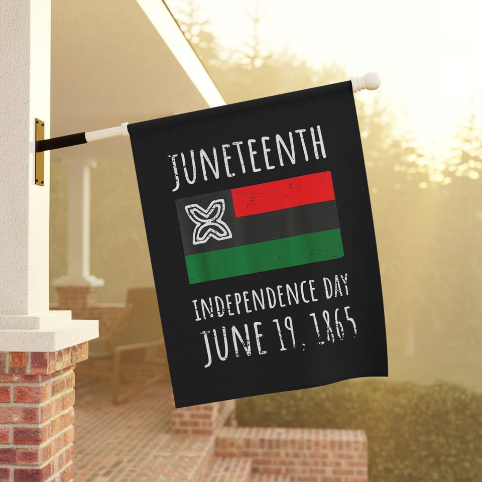 Juneteenth Flag House Flag| Black Gifts | Black Independence Day Juneteenth Gifts