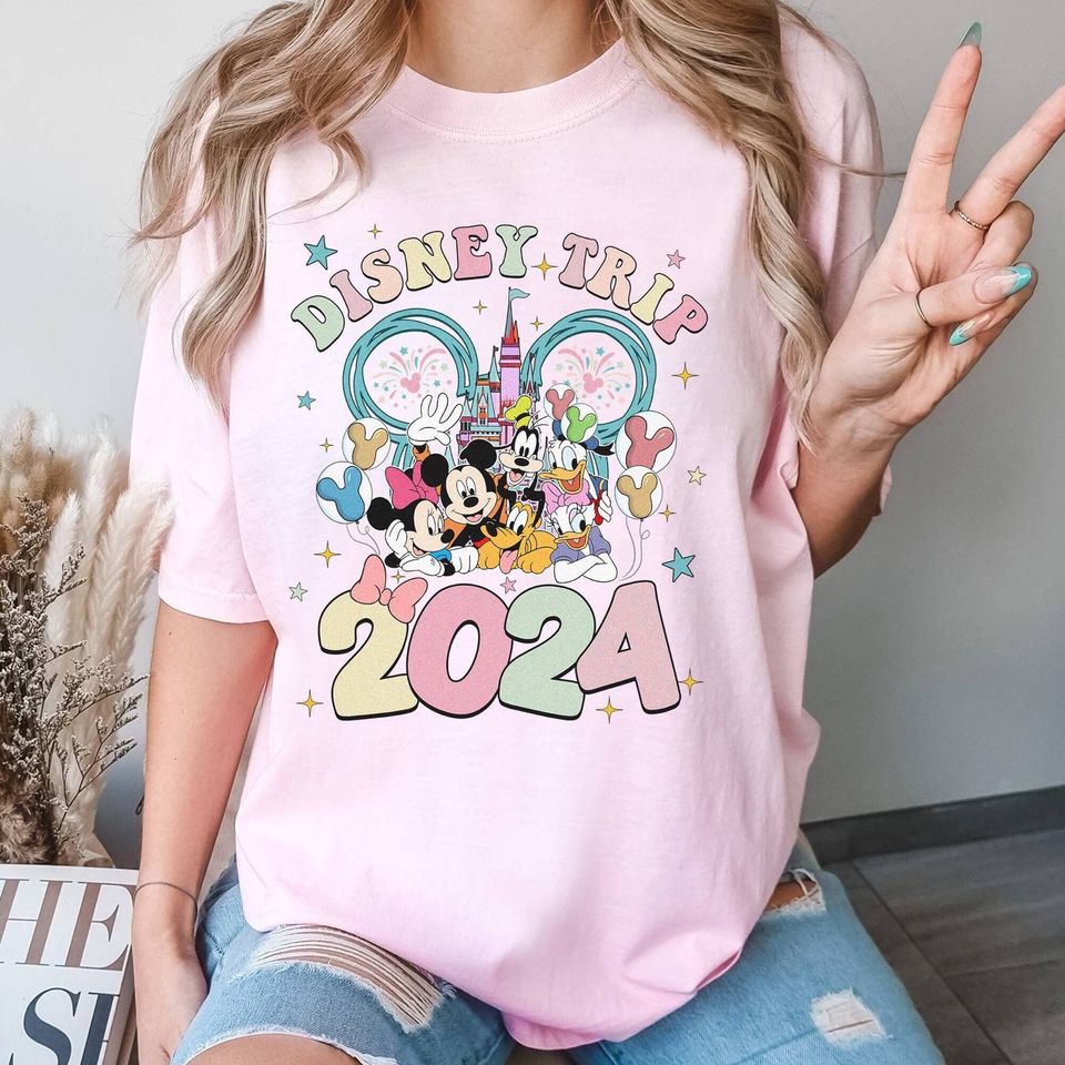 Disneyland Family Trip 2024 shirt, Disneyland 2024 Vacation Shirts, Mickey Minnie Matching Family Trip Tee, Disneyland Magic Kingdom Shirt