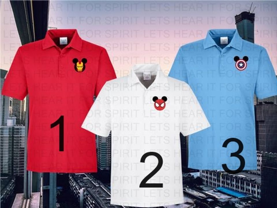 Disney Superhero Polo Shirt, Gift for Him, Father''s day Gift