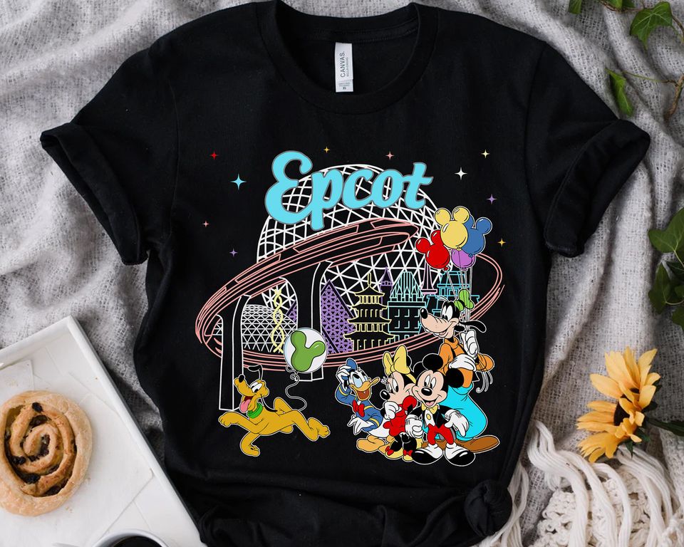 Disney Epcot Mickey Mouse & Friends Team Matching Shirt