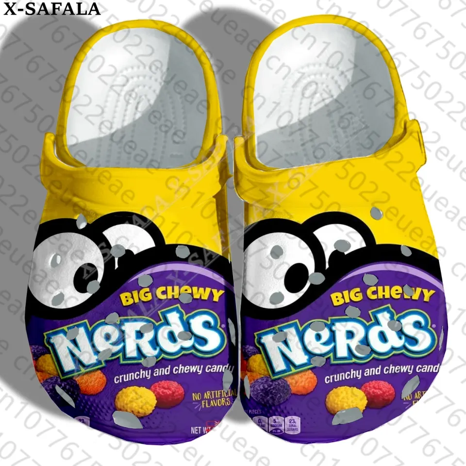 Funny Nerds Candy Colorful Clogs Shoes