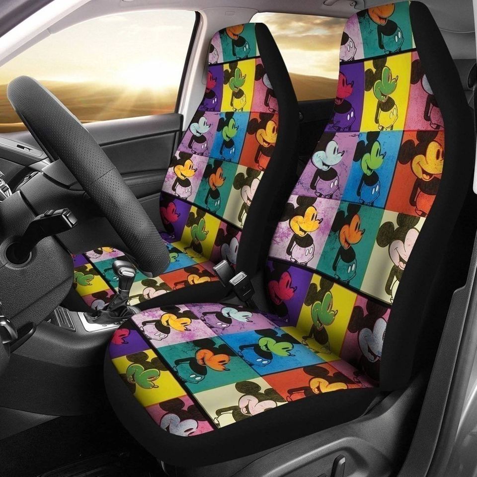 Disneyworld Mickey Car Seat Covers | Mickey Mouse Car Seat Protector | Disneyland Car Accessories Car Decor