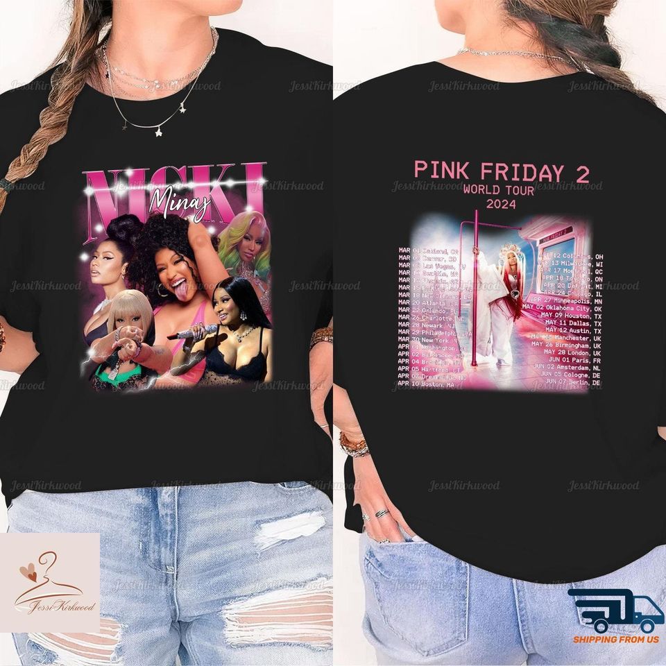 Nicki Minaj Tour Shirt, Pink Friday 2 Tour Shirt, Nicki Minaj World Shirt, Pink Friday 2 Sweatshirt, Gag City Shirt, Gift For Fans