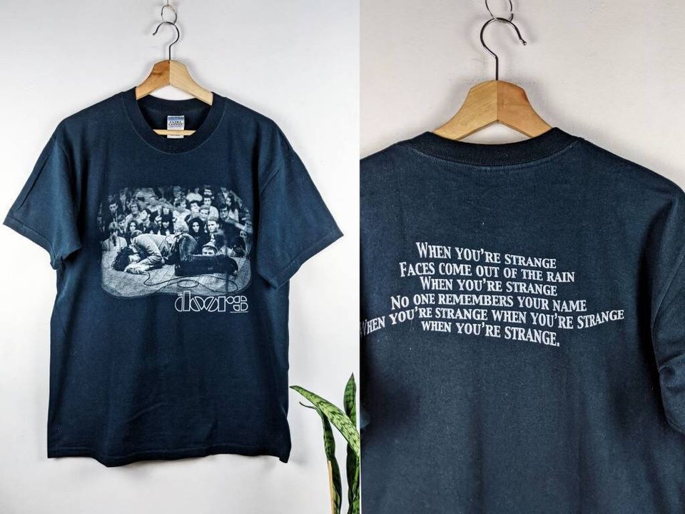 Vintage The Doors Jim Morrison Merch T-shirt Double Side