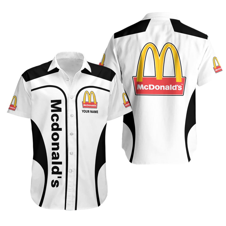 McDonald's Button Shirt, Custom Button Shirt