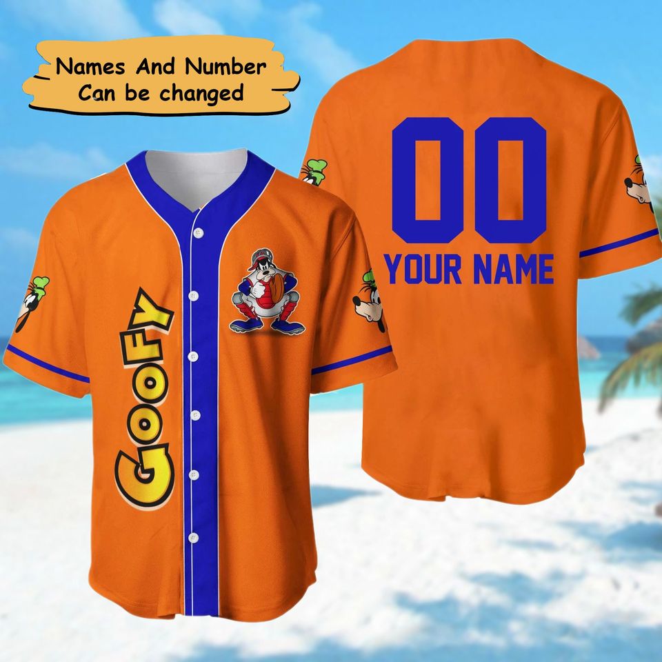 Custom Cartoon Dog Baseball Jersey, Dog Lover Baseball Shirt, Magic Kingdom Shirt, Cute Dog Jersey, Magic World Baseball Jersey