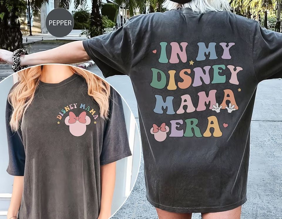 In My Disney Mom Era Shirt, Disney Mom Shirts, Mama Shirt, Mother Day Gift, Minnie Mom Shirt