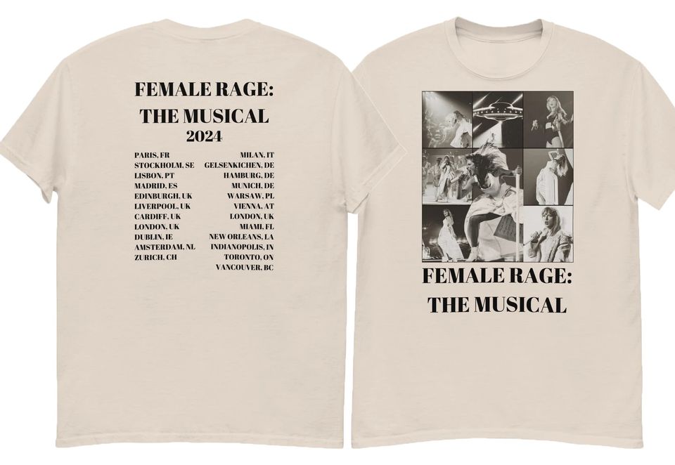 Female Rage The Musical Double Sided T-shirt