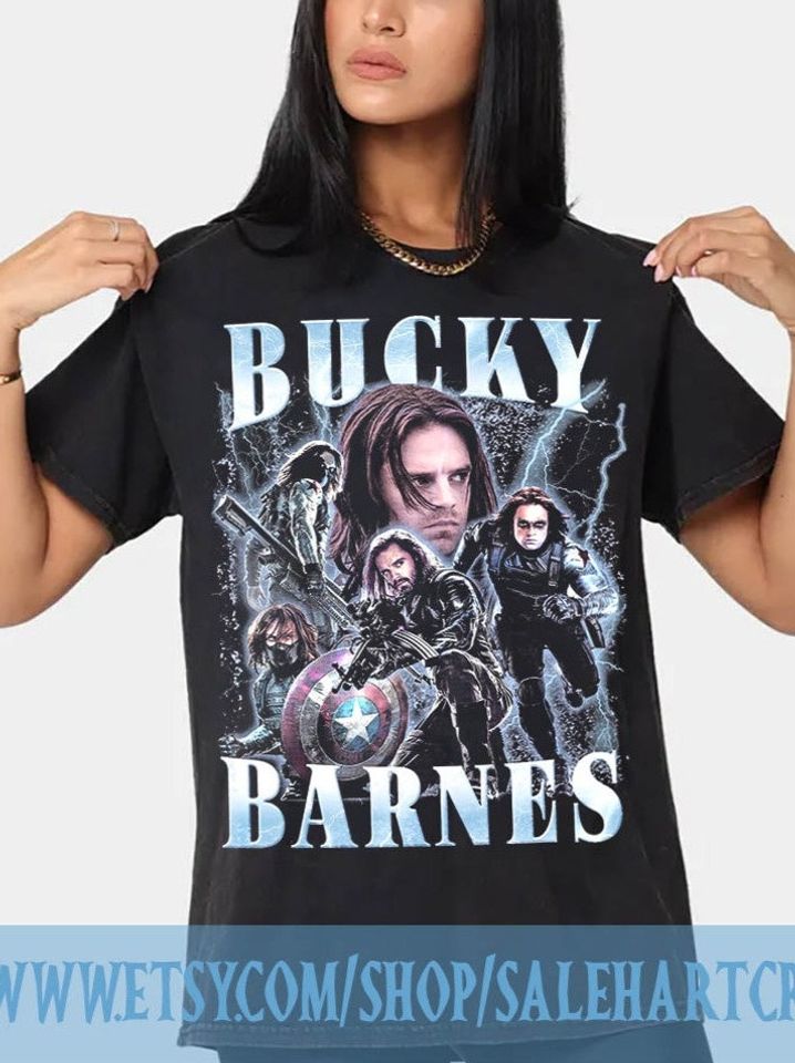 BUCKYY Bn Barnes Winter Soldier T shirt , Sebastian Stan T Shirt