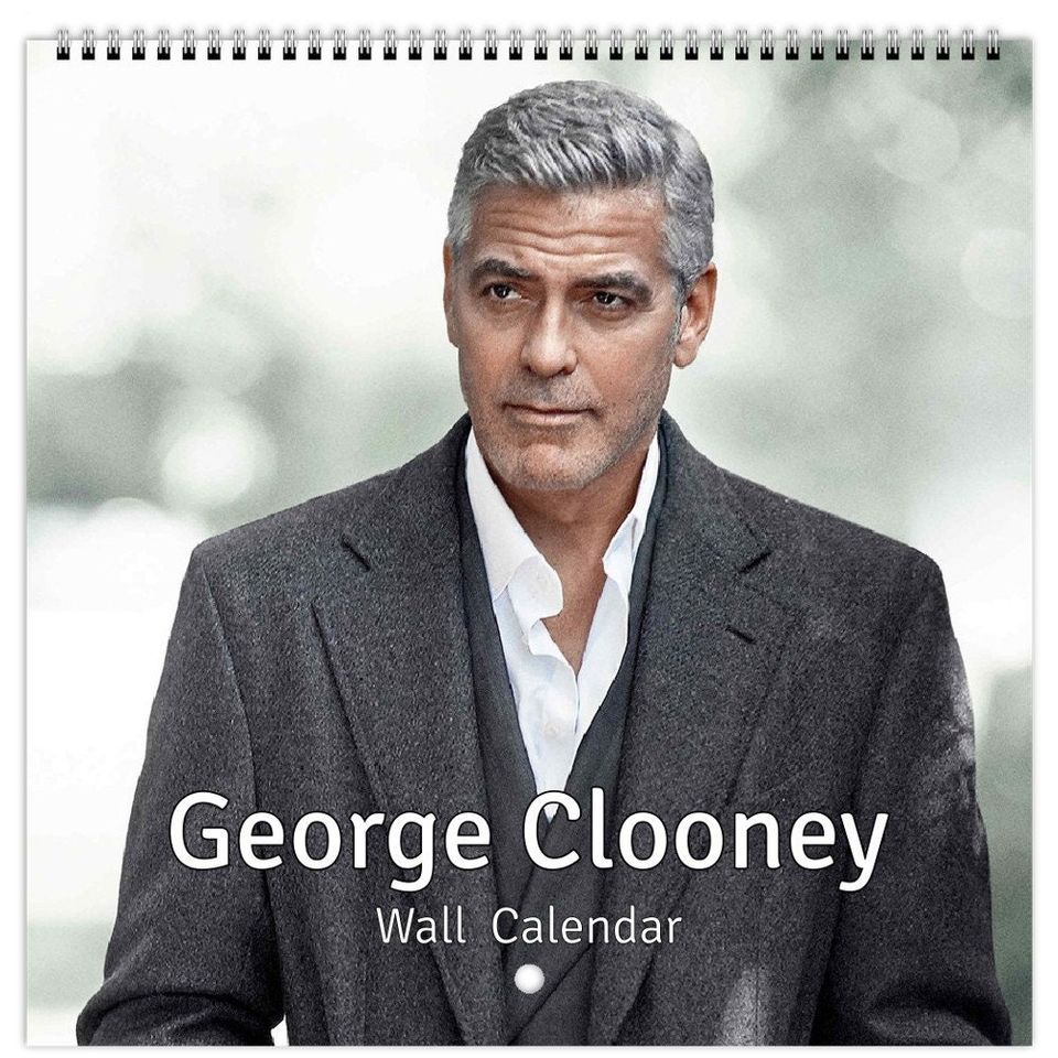 George Clooney Wall calendar, New Year Gift