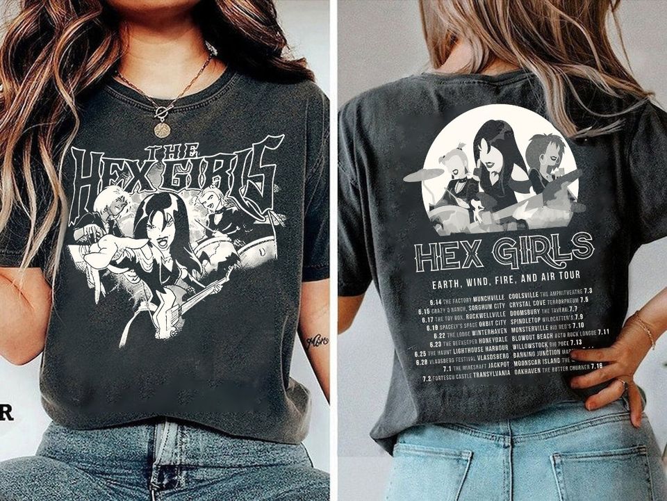 The Hex Girls Rock Band Music Tee, The Hex Girls Music Concert 2024 Shirt, Halloween Retro 90s Shirt, Anniversary Gift For Fans Men Women