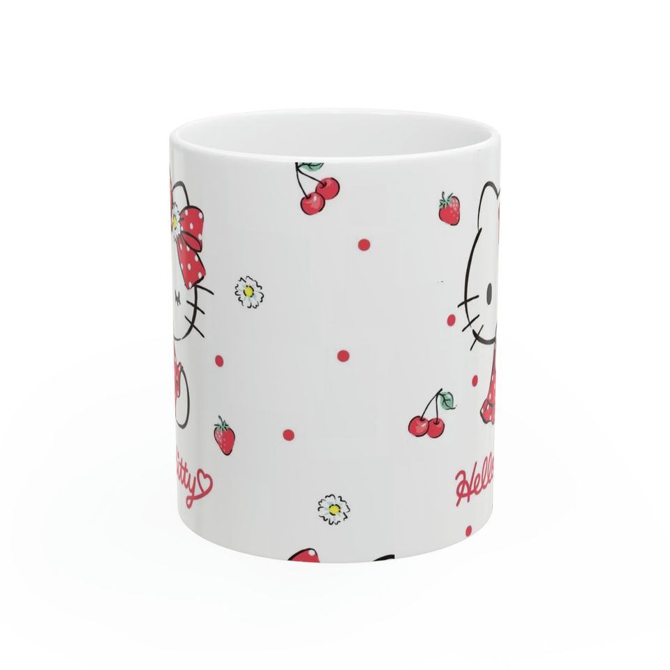 Hello Kitty Pattern Ceramic Coffee Mug