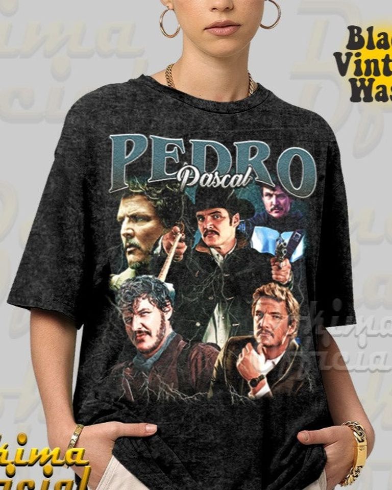 Vintage Pedro Pascal Shirt | Javier Pena Narco 90s Retro Vintage Tshirt