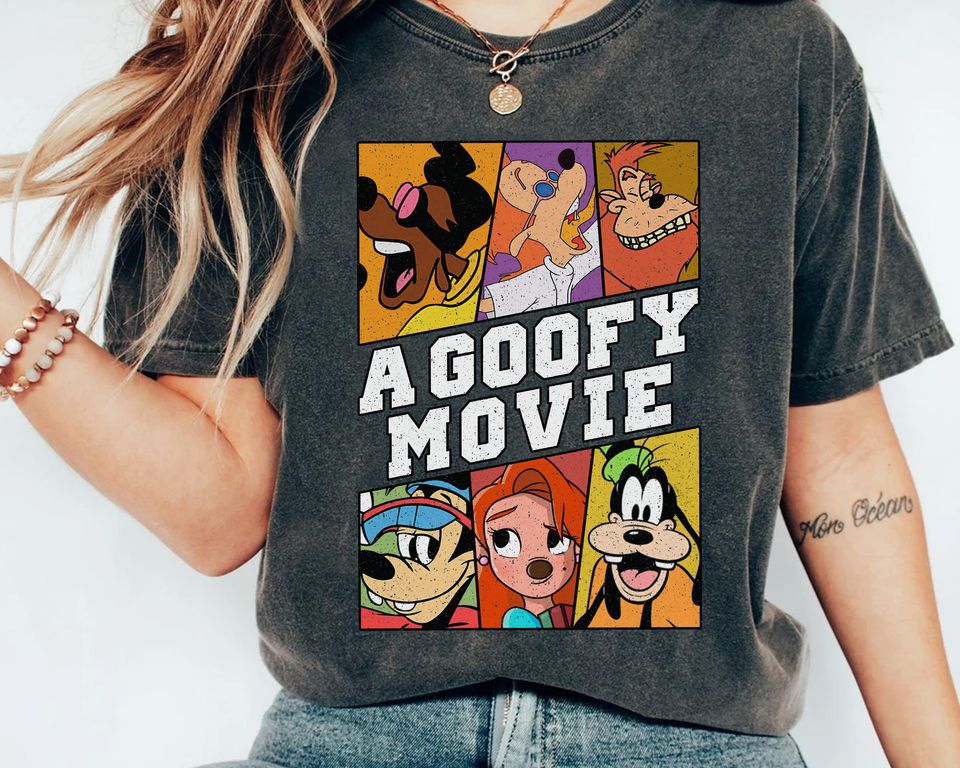 A Goofy Movie Characters Retro T-Shirt