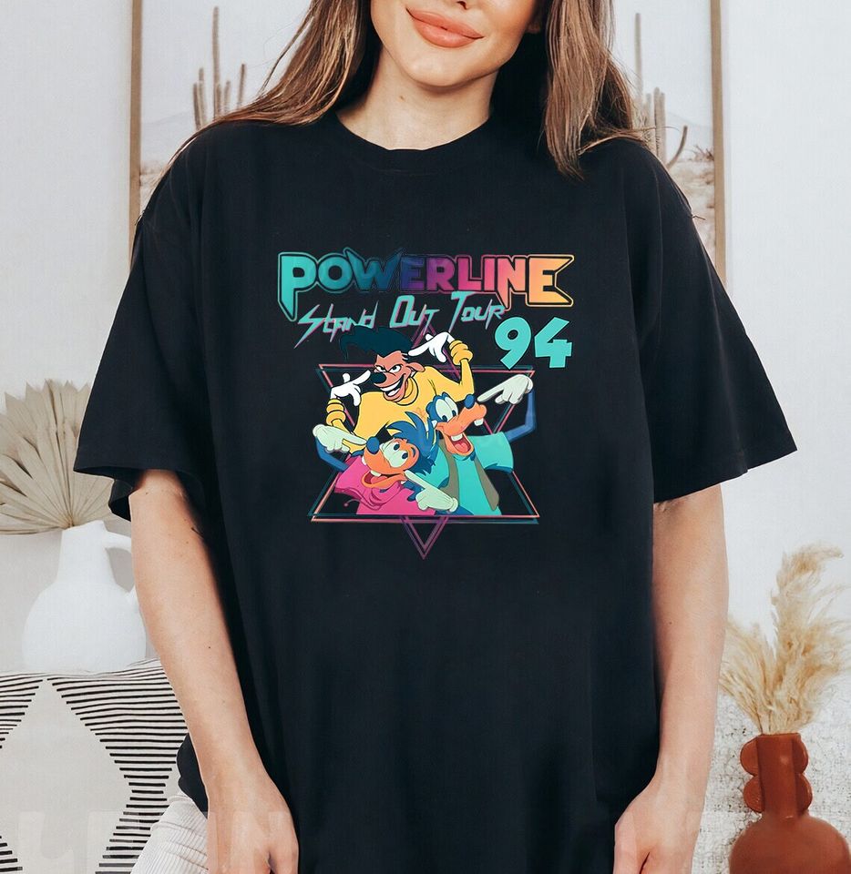 Disney Powerline Stand Out Tour Shirt, A Goofy Movie S