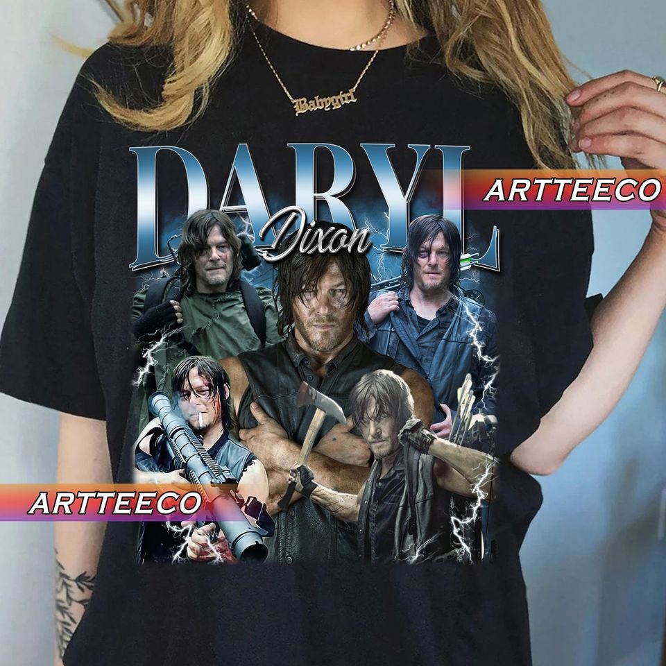 Vintage Daryl Dixon 90s Bootleg Style Y2K, Fans Gift For Woman and Man T-Shirt