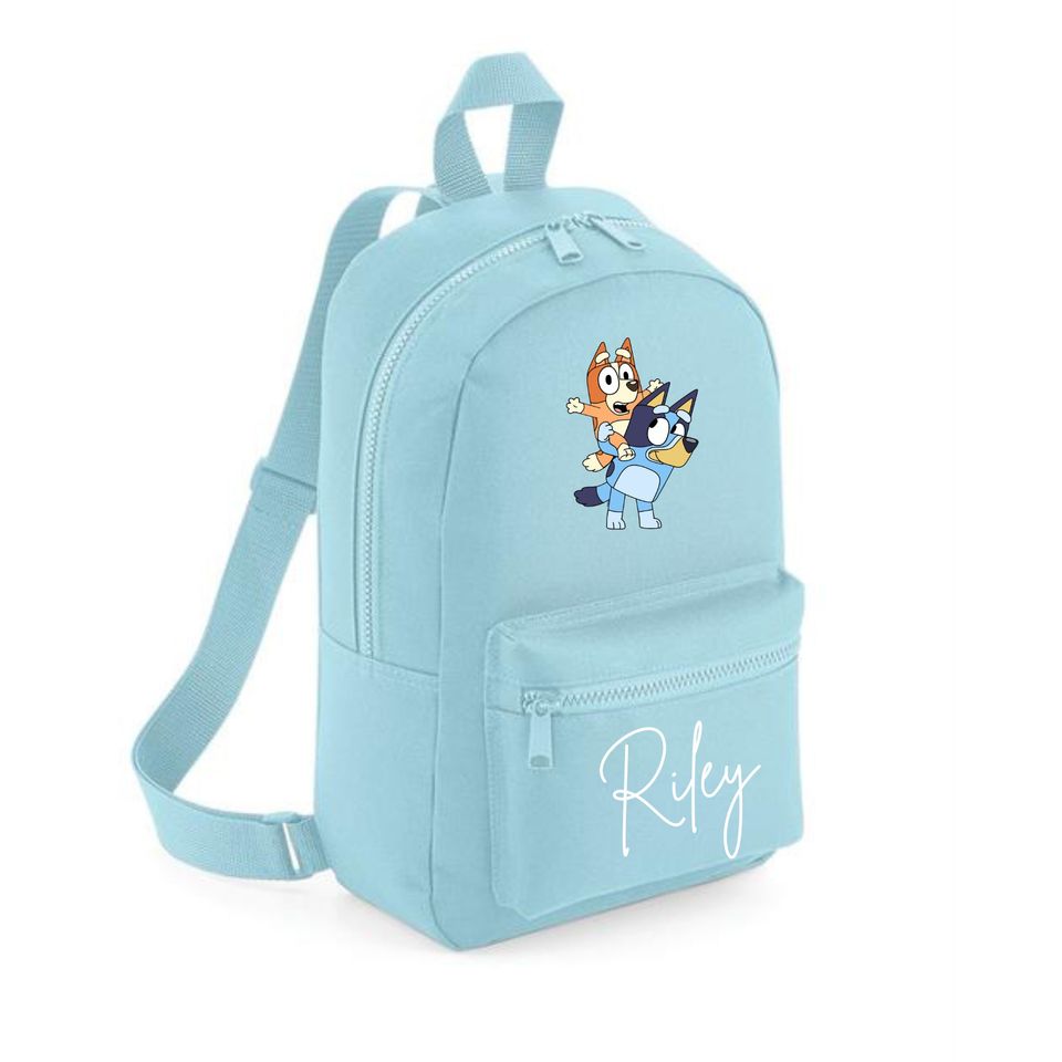 For Children - Personalised BlueyDad Backpack ANY NAME Backpack