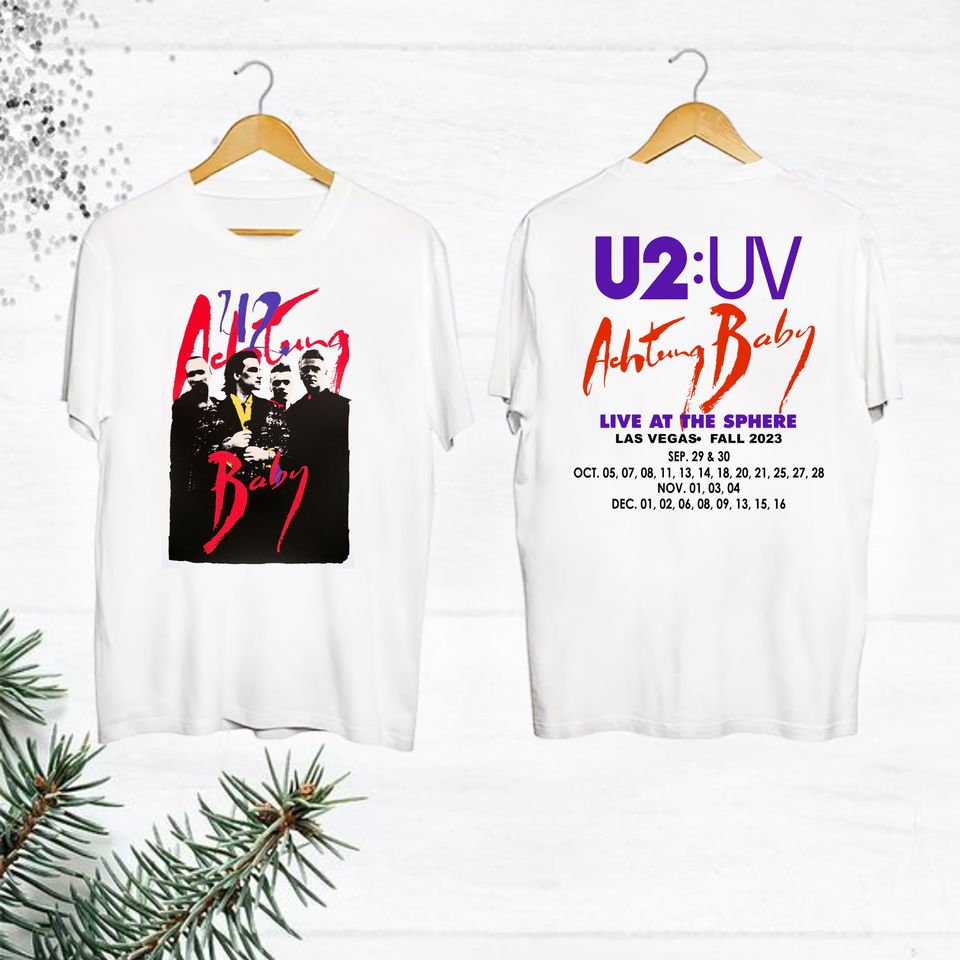 Rock Band U2 Tshirt, U2 Band Fall Tour Shirt