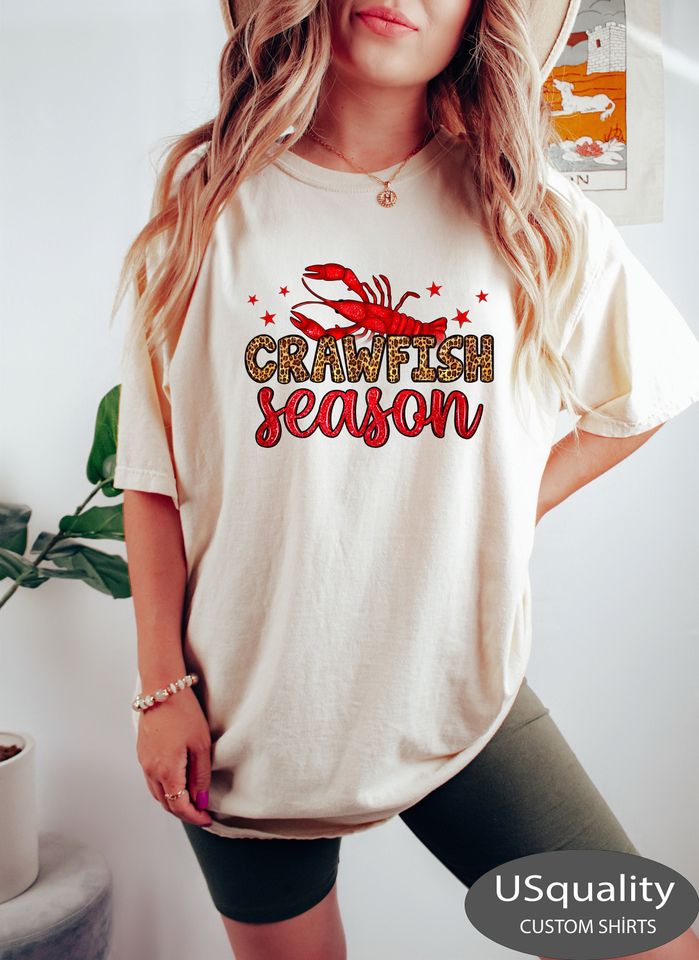 Crawfish Season Sweatshirt, Mardi Gras T-Shirt, Crawfish Shirt, Louisiana Crew Tee