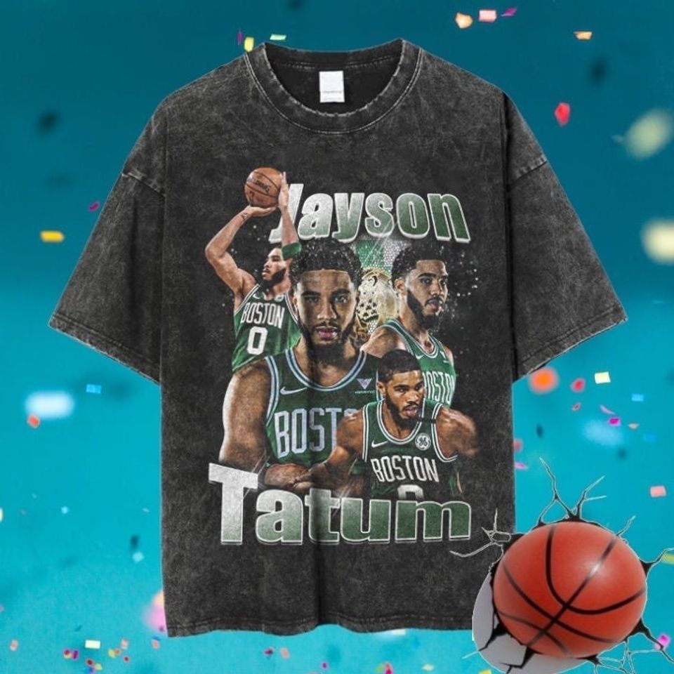 Vintage Jayson Tatum T-shirt, Vintage Wash Jayson Tatum Oversize Shirt, Jayson Tatum Basketball Shirt, Gift for Women and Men Unisex T-Shirt